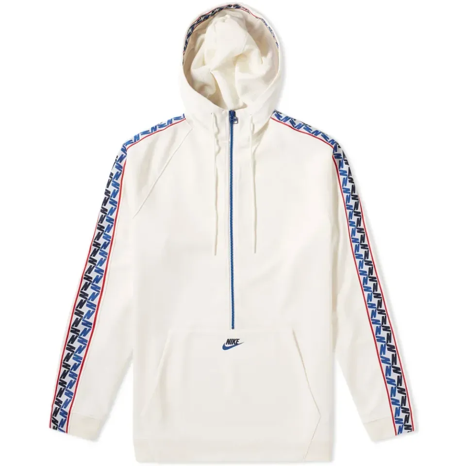 Taped Poly Half Zip Hoody
