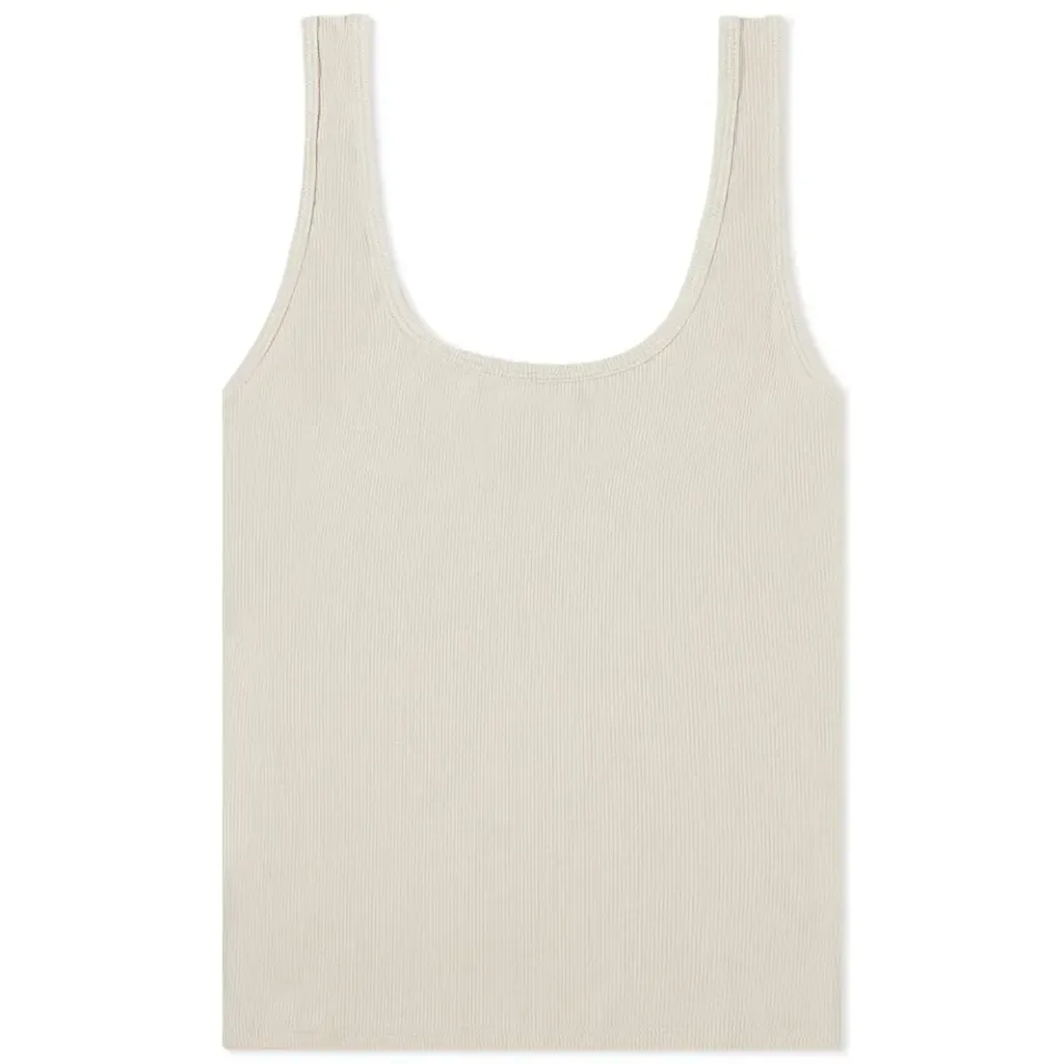 Scoop Neck Ribbed Tank Top