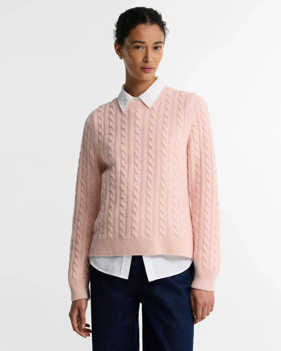 Ashdown Relaxed Wool-Blend Cable-Knit Jumper