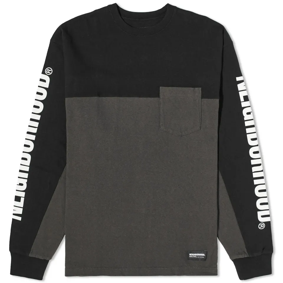 Long Sleeve Bicolour T-Shirt