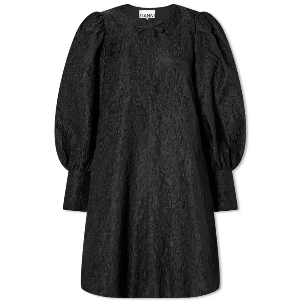 Jacquard Organza A-Shaped Mini Dress