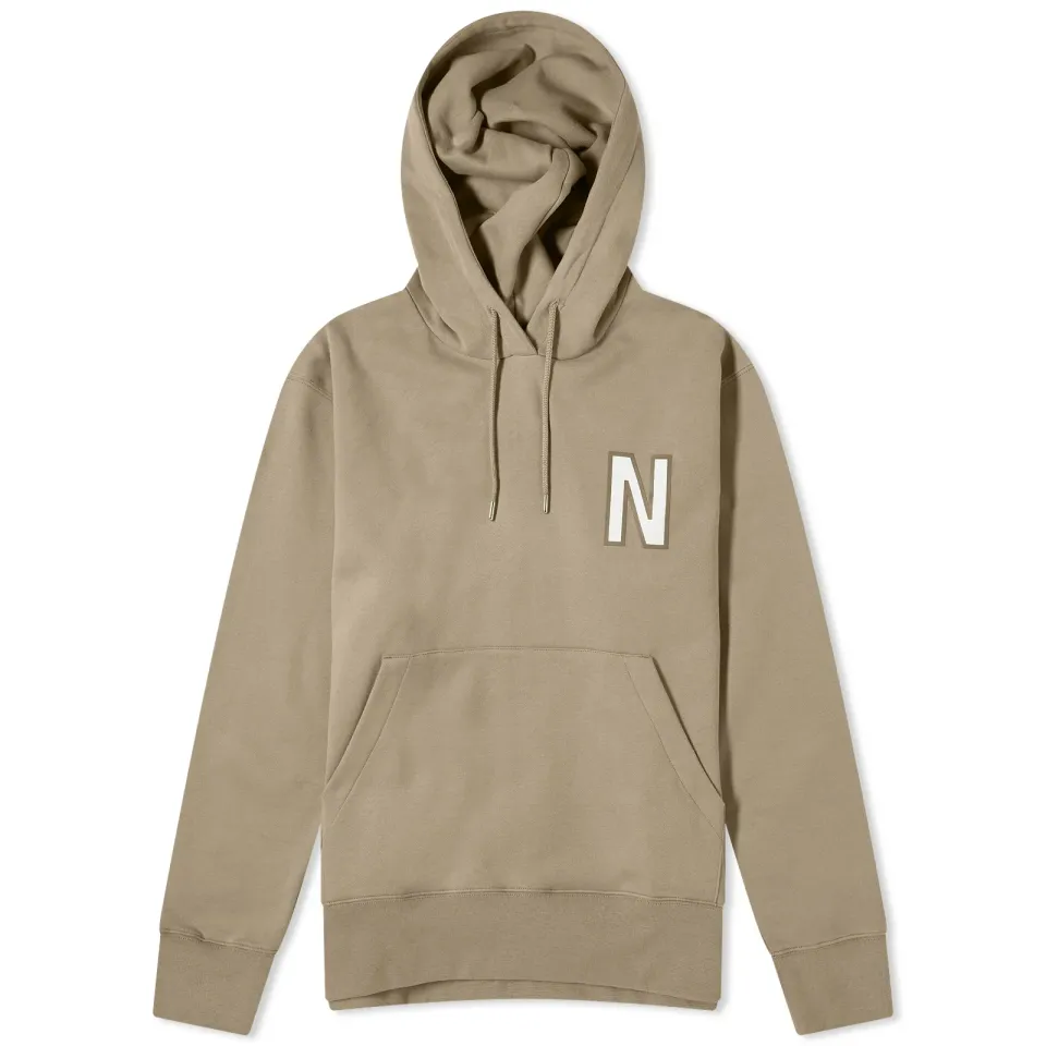 Arne Relaxed N Logo Hoodie