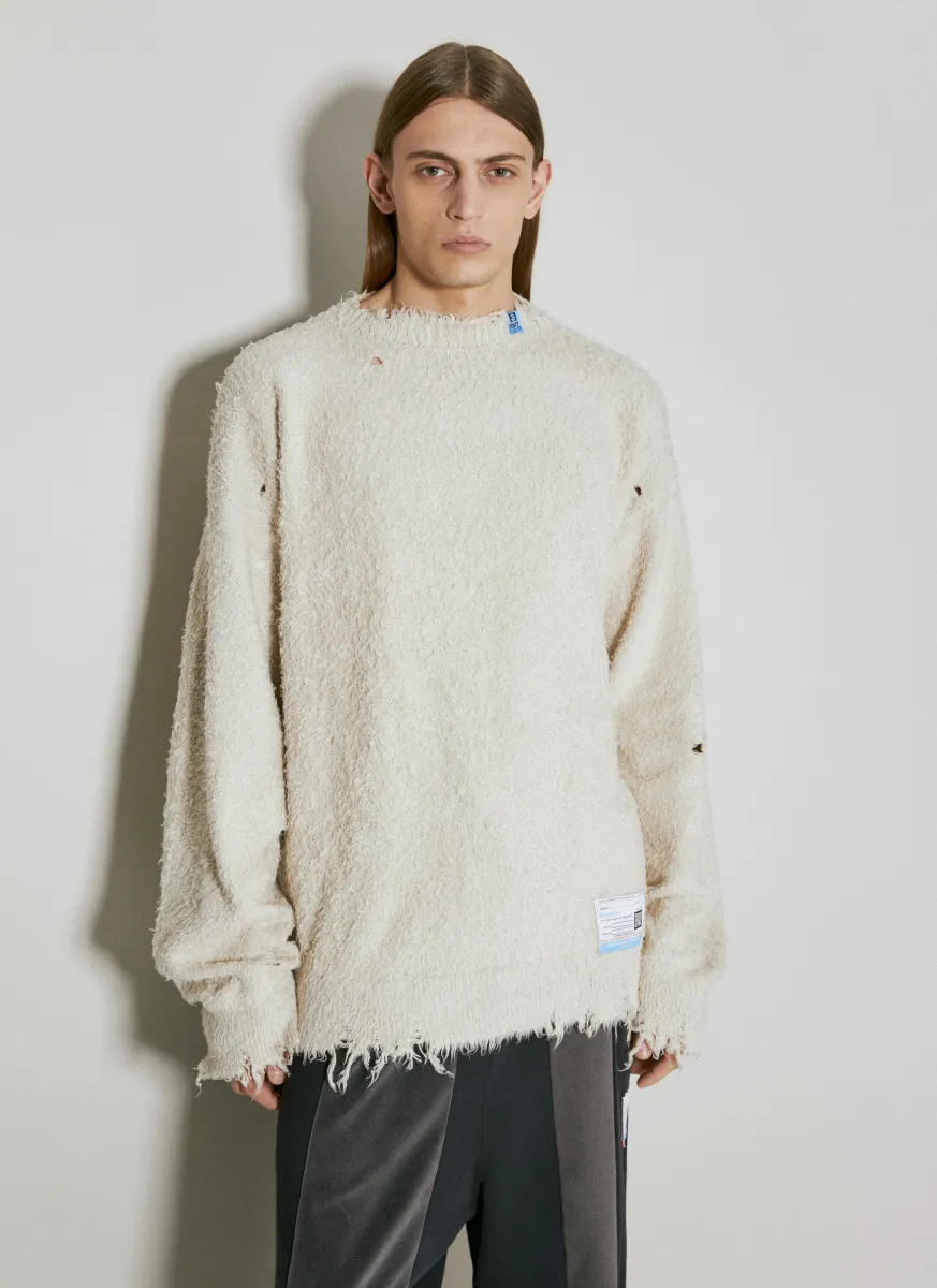 Brushed Cotton Knit Sweater