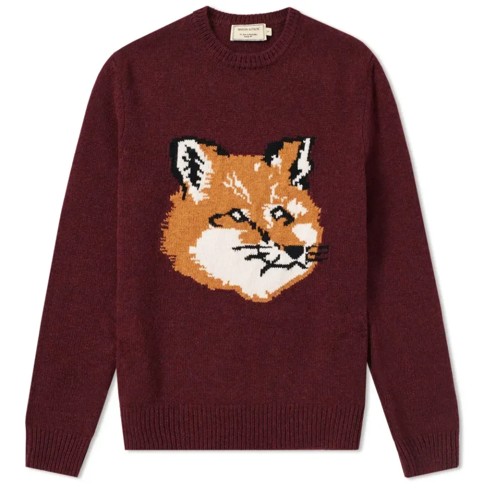 Maison Kitsuné Fox Head Crew Knit