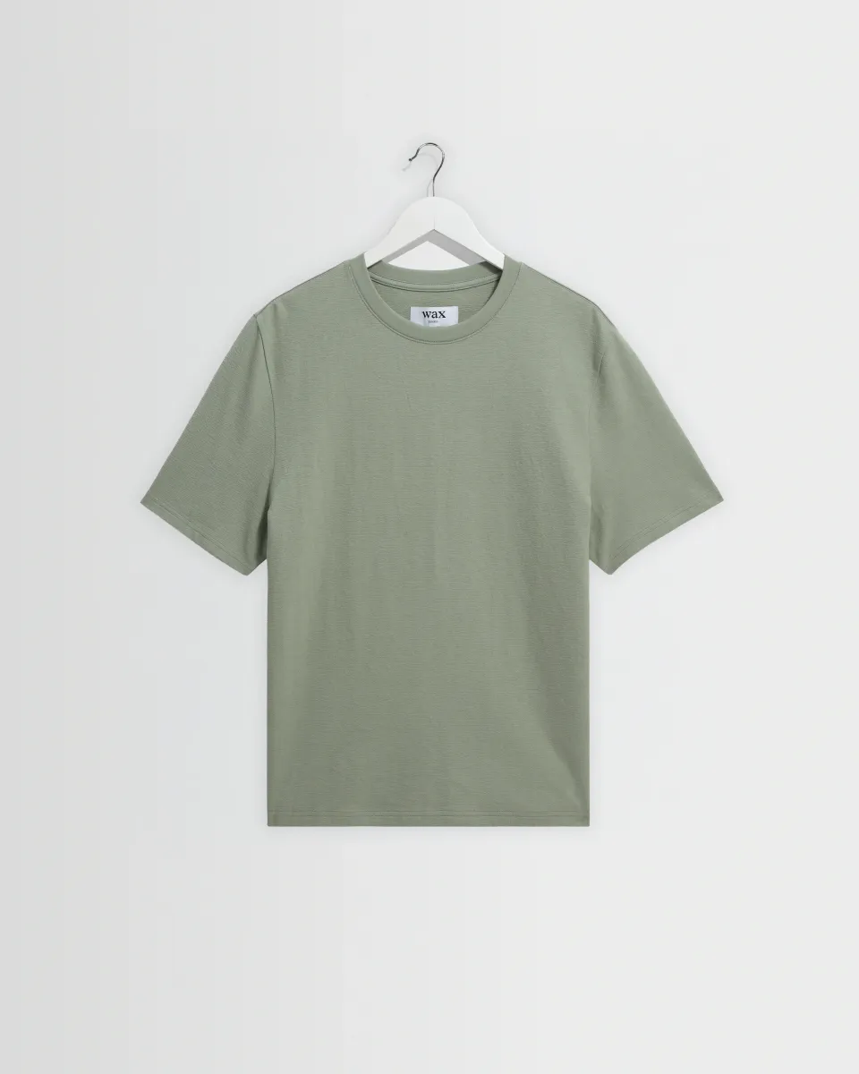 Dean - Sage Textured Organic Cotton t-Shirt