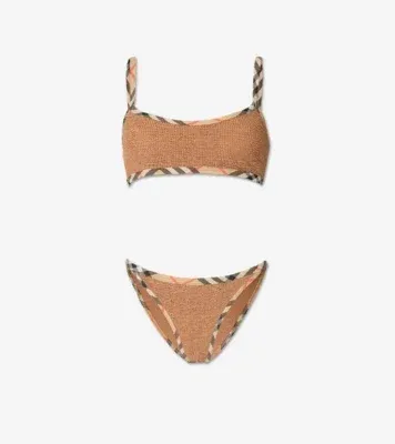 Tyler Bikini in Metallic cocoa - Women, Nylon
