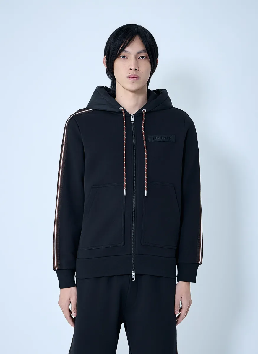 Zip-Up Hoodie with Logo Detail