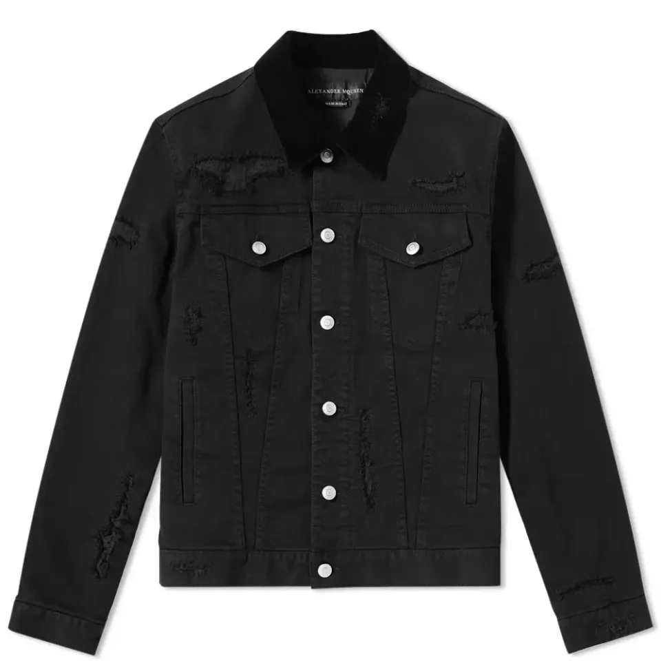 Shredded Denim Jacket