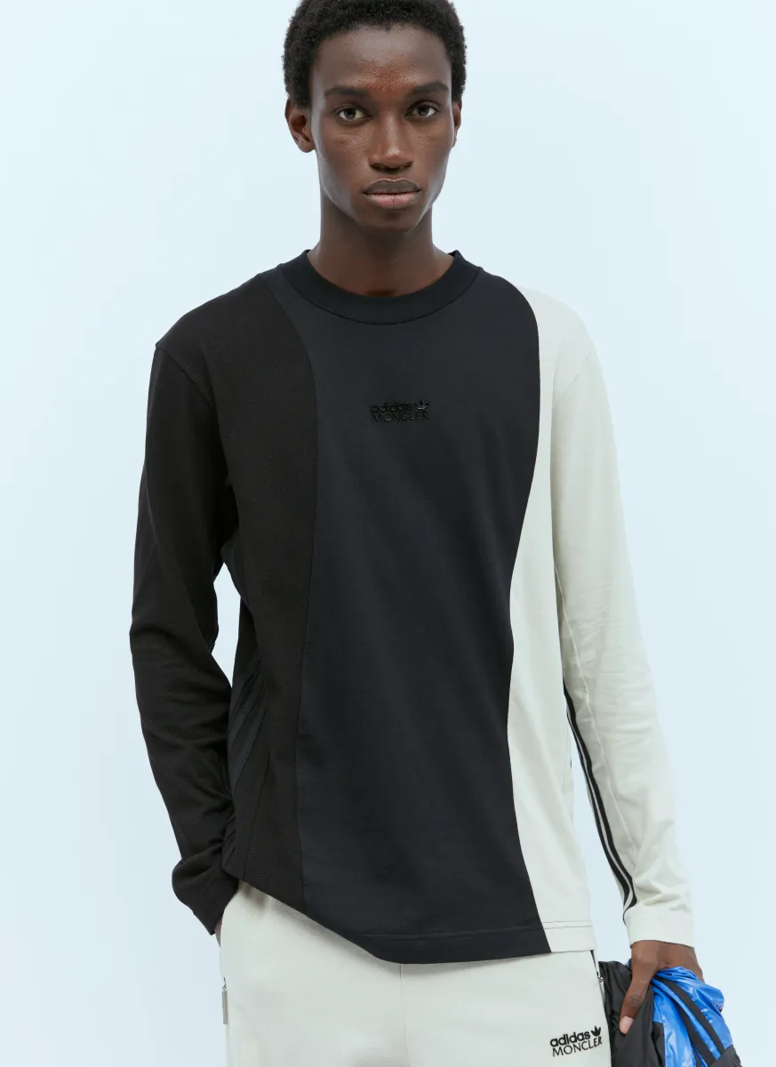 Colour-Block Long Sleeve T-Shirt