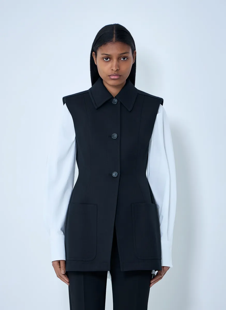 Sleeveless Tailored Vest