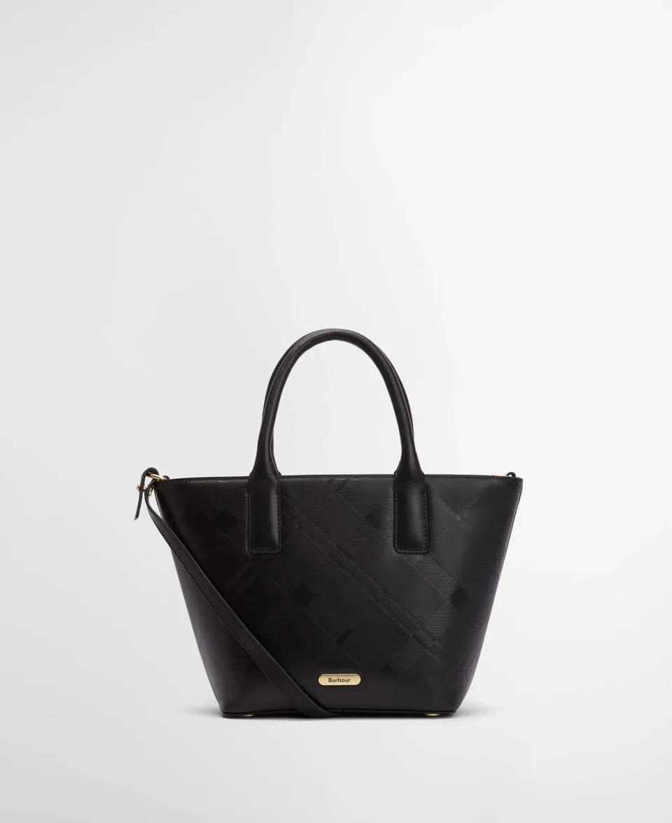 Birch Deboss Leather Tote Bag