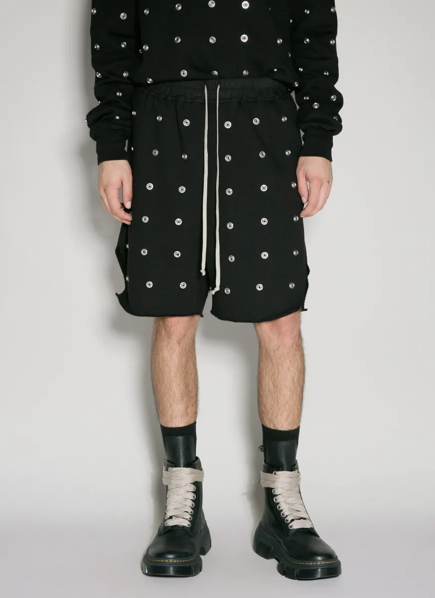 Stude Embellished Drawstring Shorts