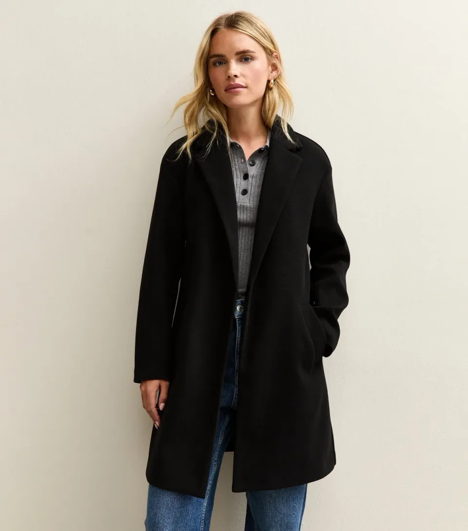 Women's Petite Burgundy Unlined Tailored Coat