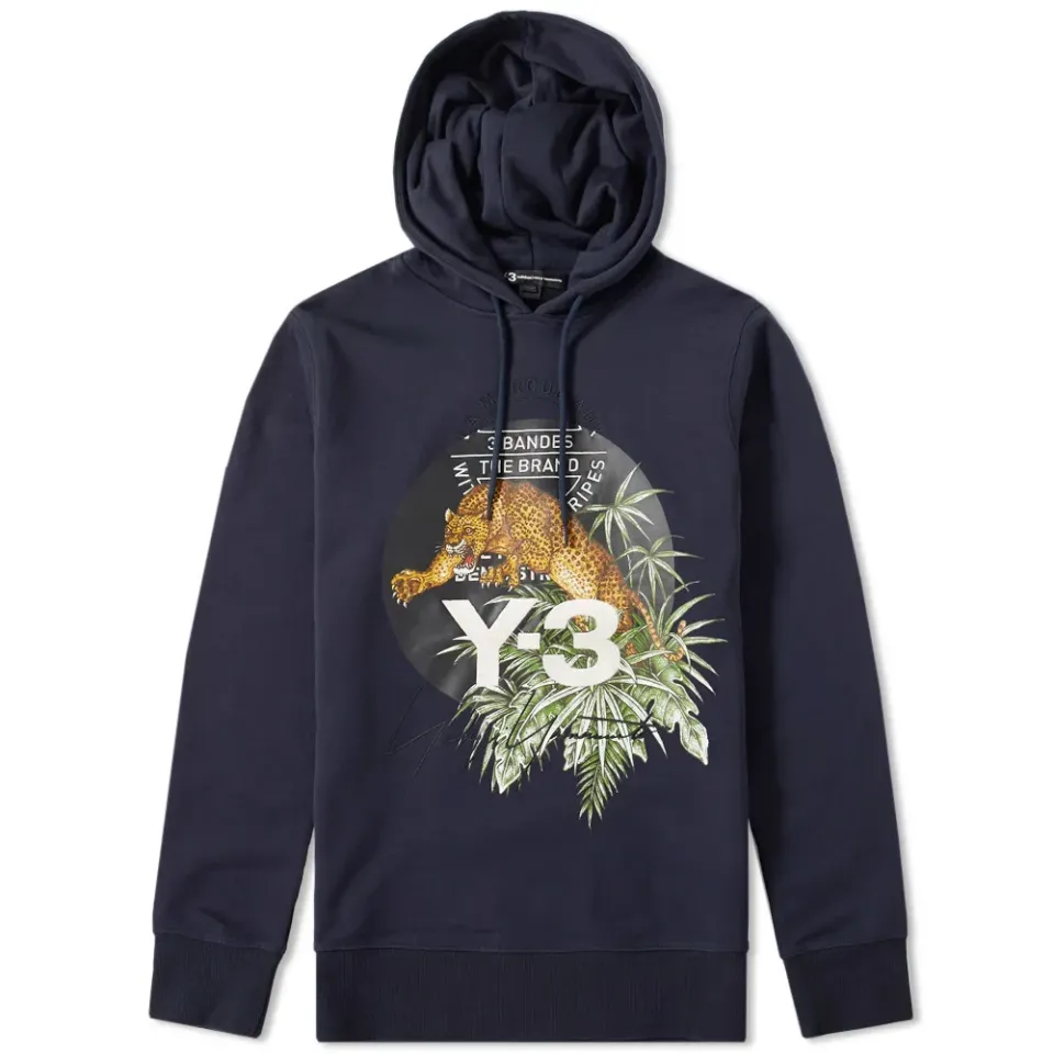 Embroidered Leopard Popover Hoody