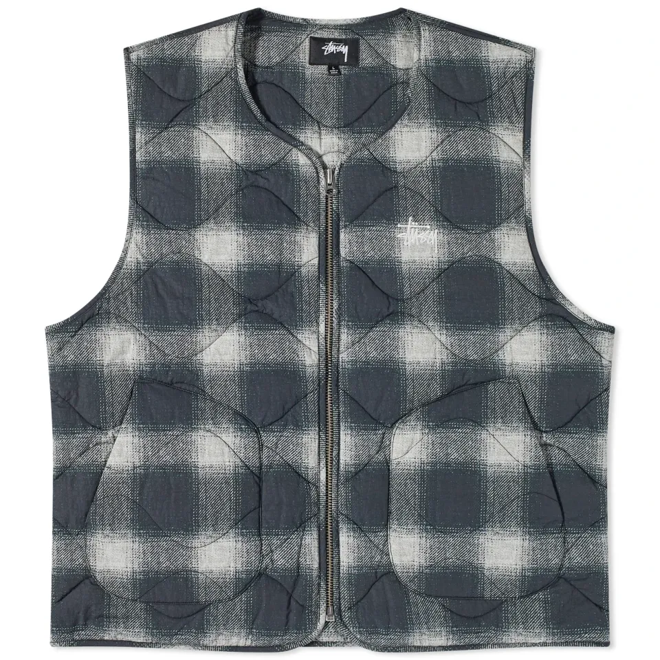 Plaid Nylon Liner Vest