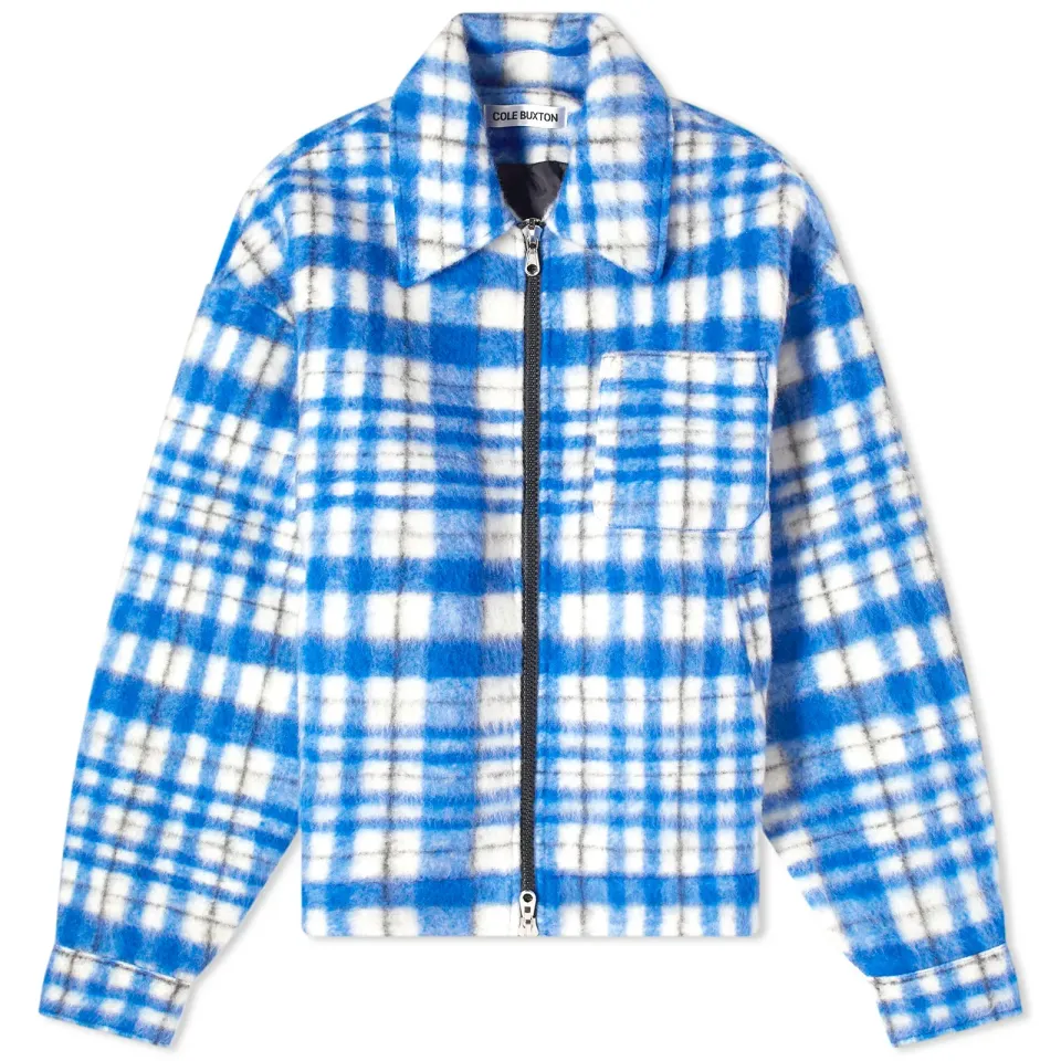 Wool Check Overshirt