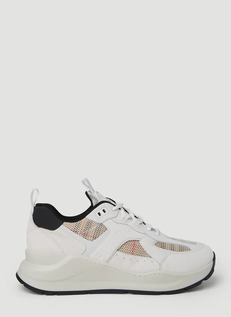 Vintage Check Mesh Sneakers