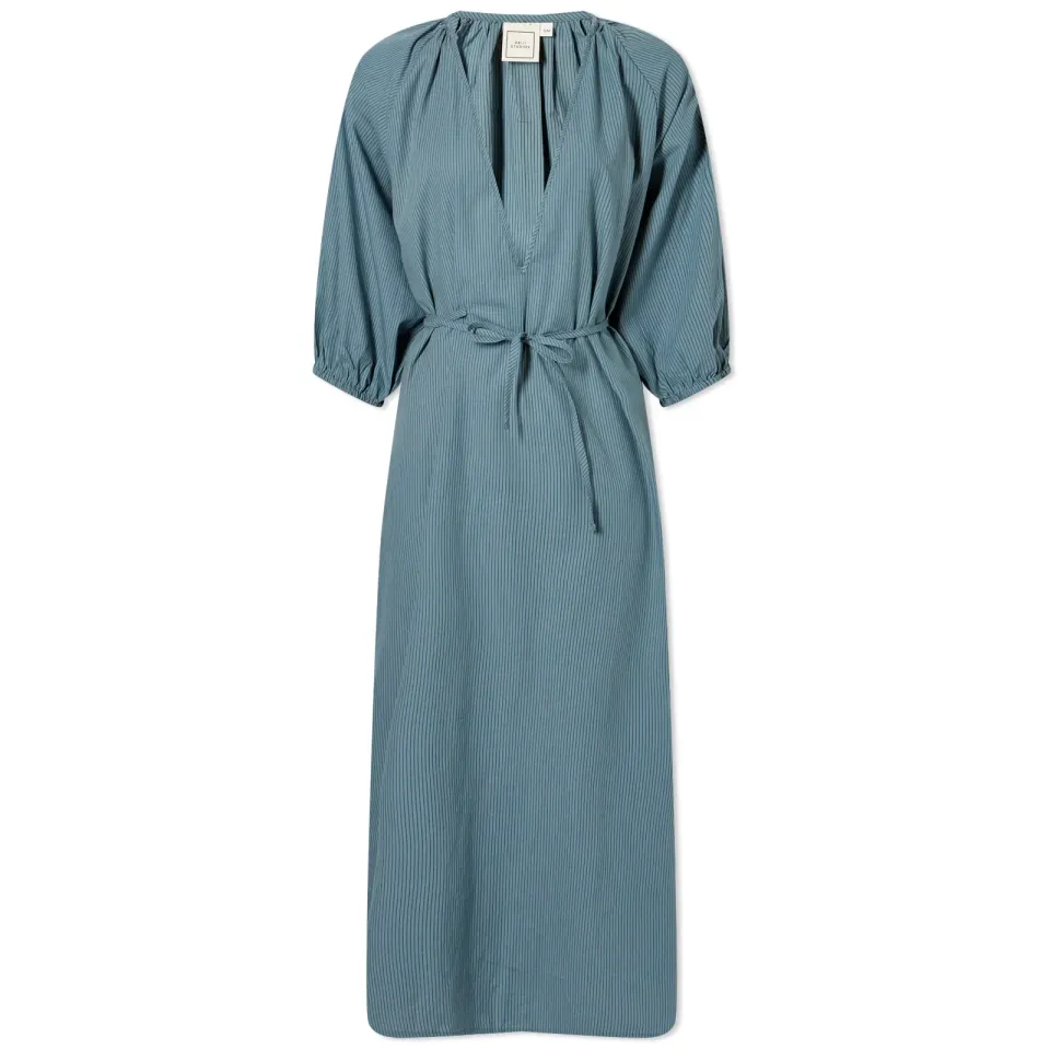 Fold Cotton Midi Dress