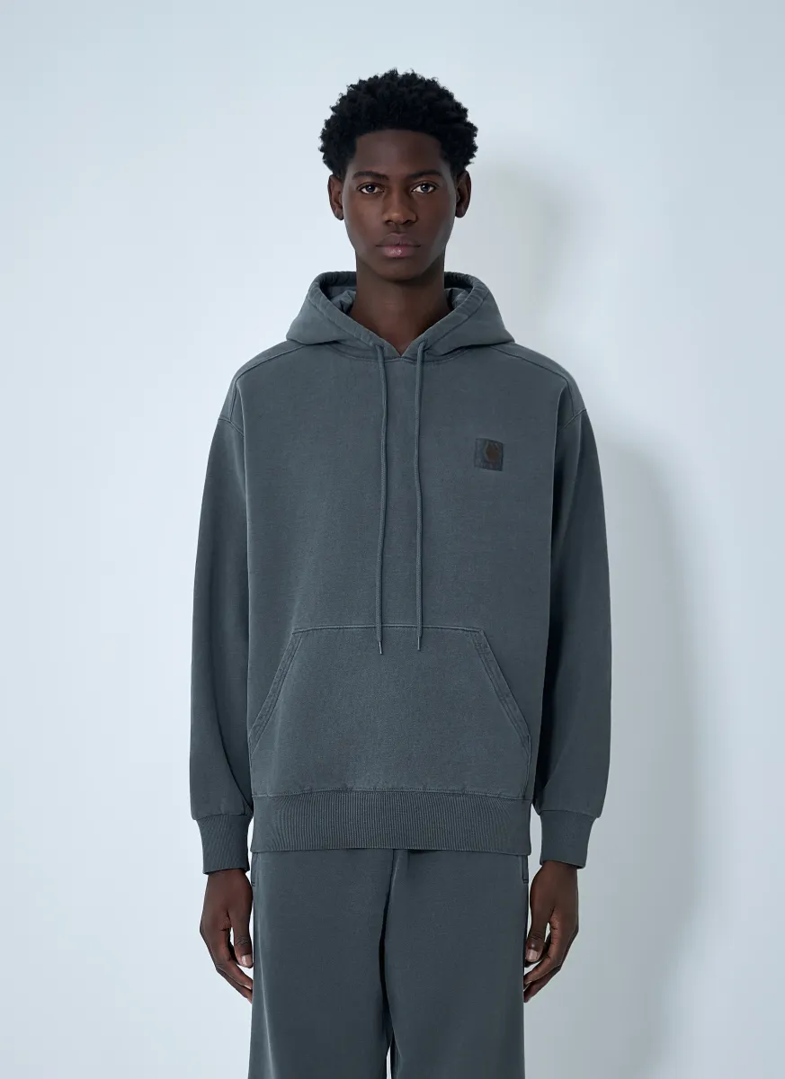 Logo Patch Hooded Sweatshirt