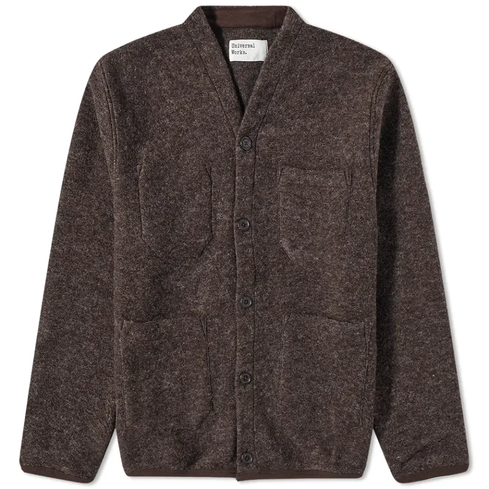 Wool Fleece Cardigan