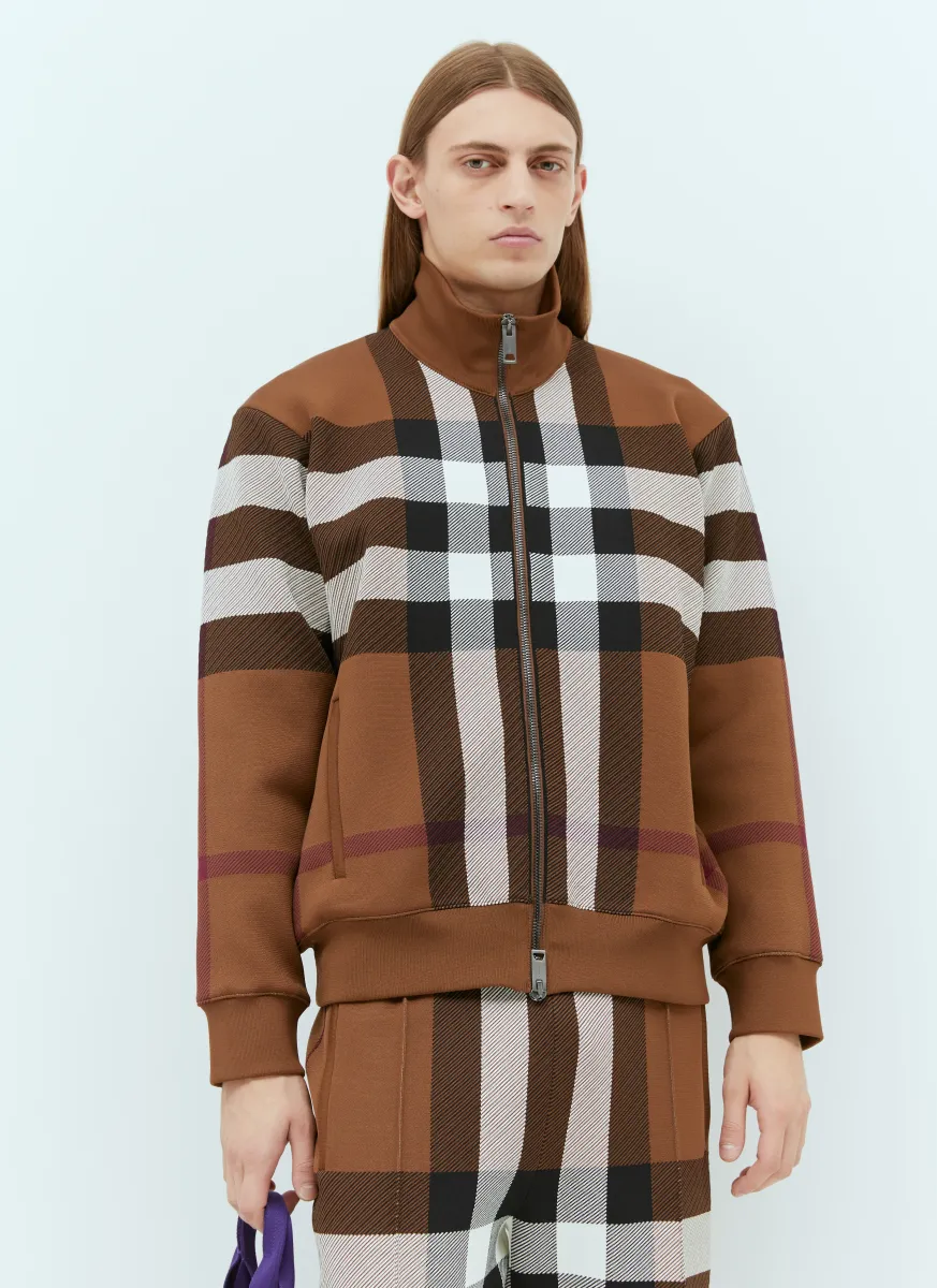 Check Bomber Jacket