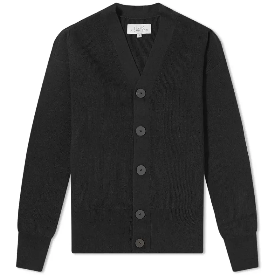Ment Ribbed Knit Cardigan