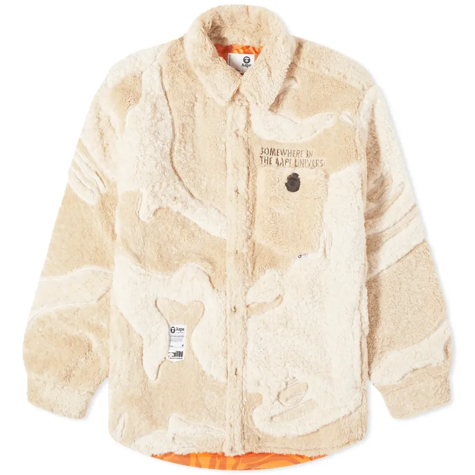 AAPE Sherpa Fleece Camo Over Shirt