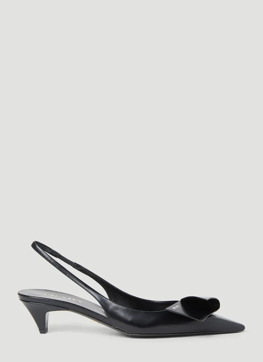 Logo Slingback Heels