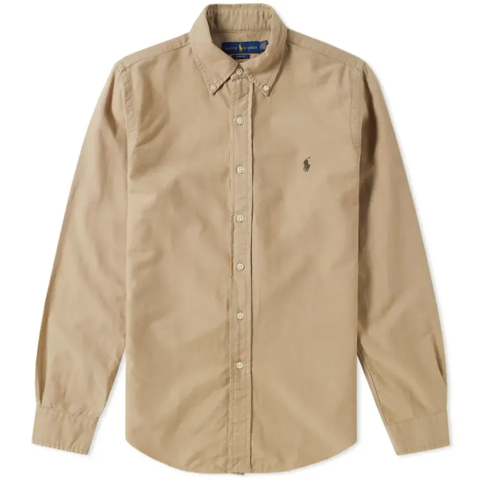 Slim Fit Garment Dyed Oxford Shirt