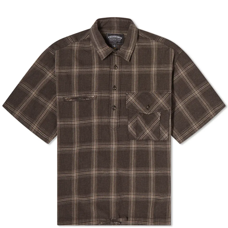Short Sleeve Check Pullover Shirt