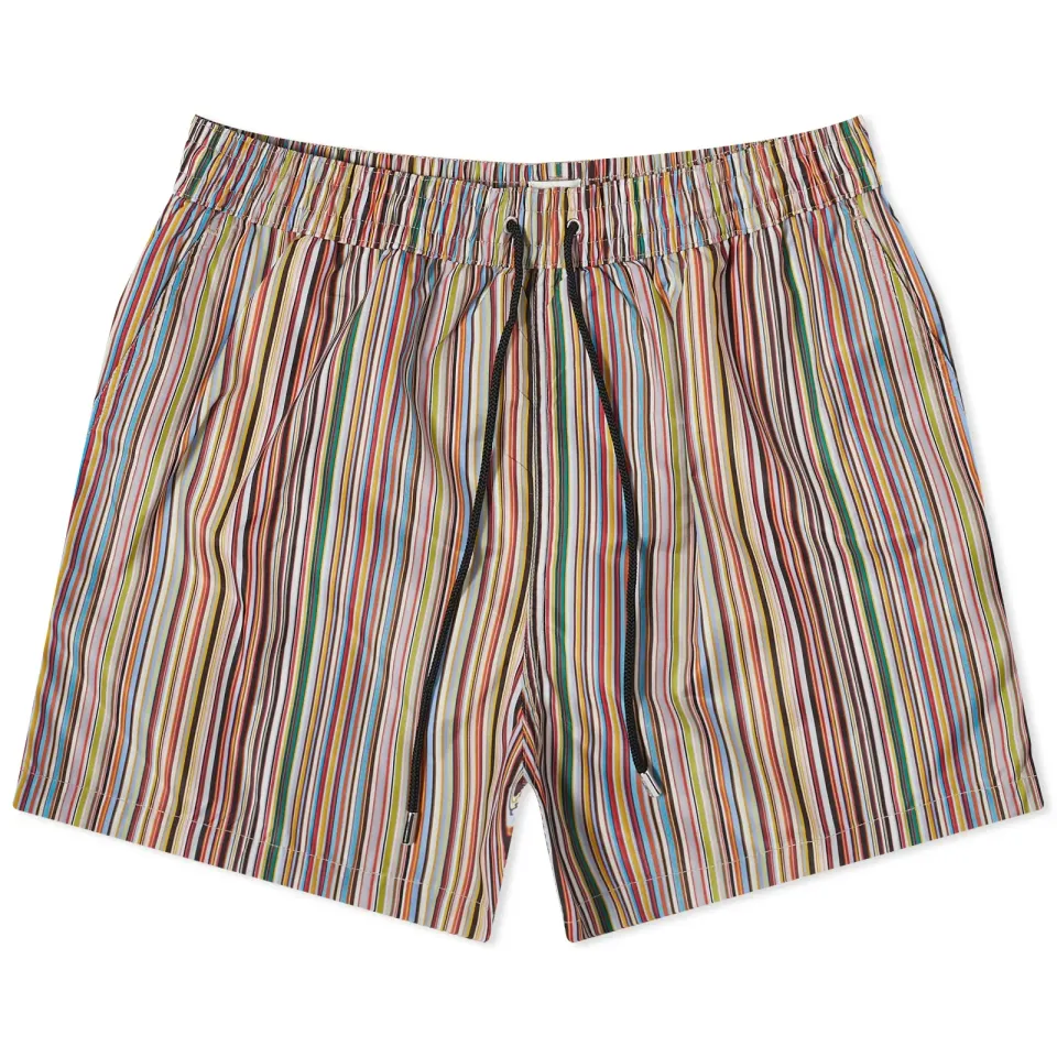 Multi Stripe Swim Short