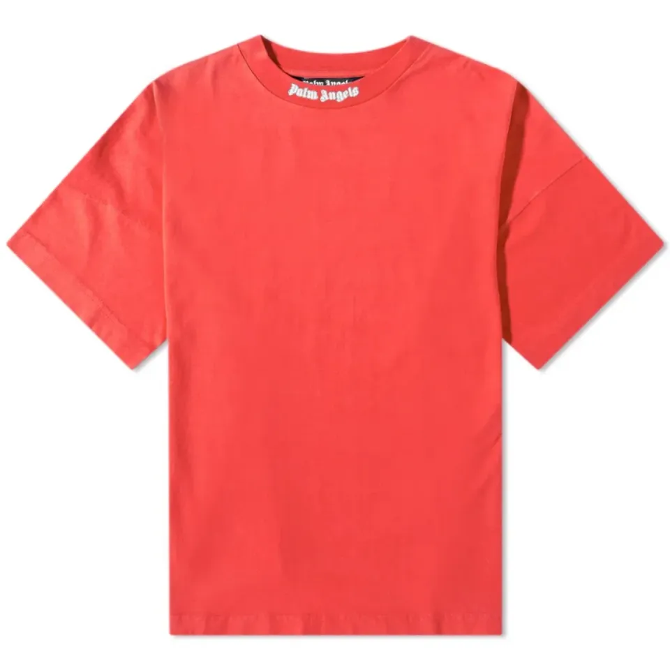 Oversized Mock Neck Logo T-Shirt