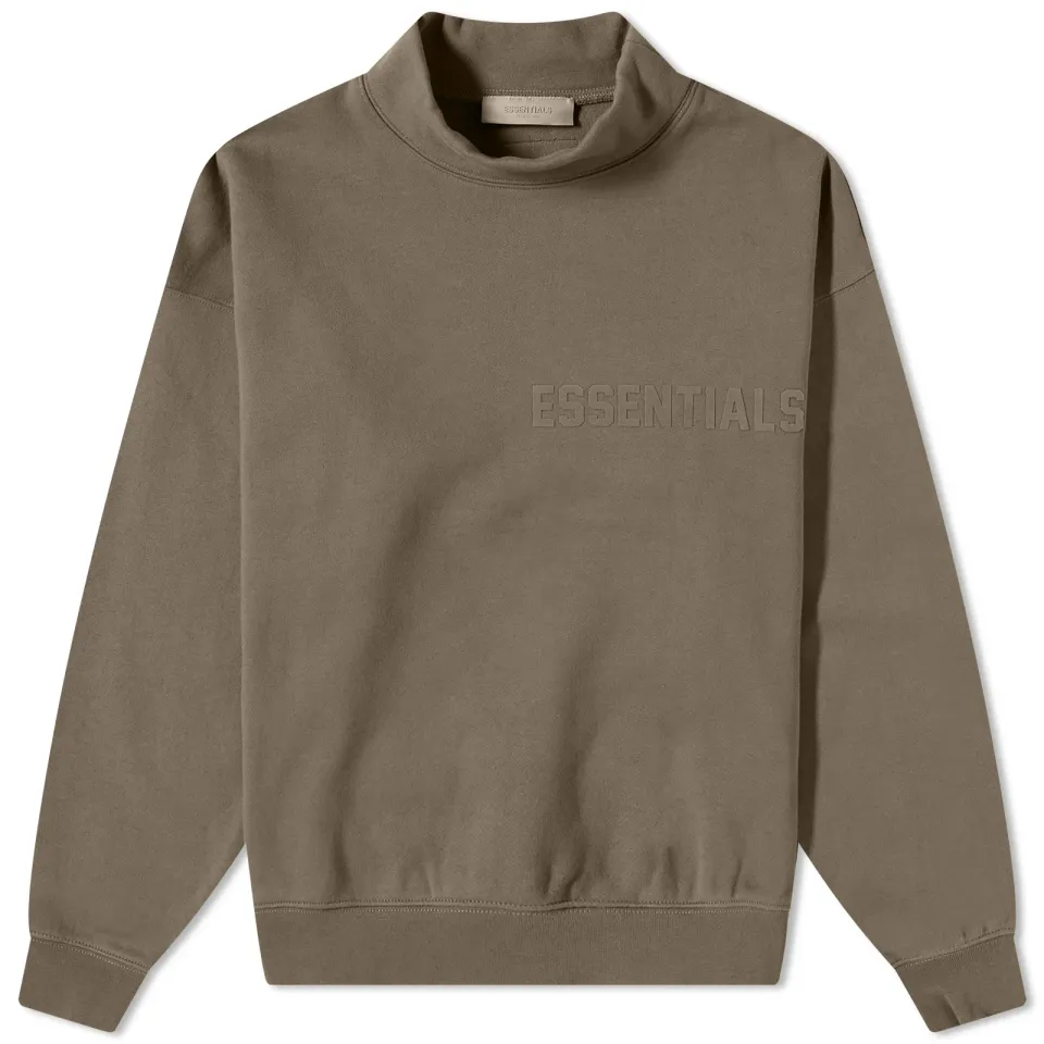 Logo Mock Neck Sweat