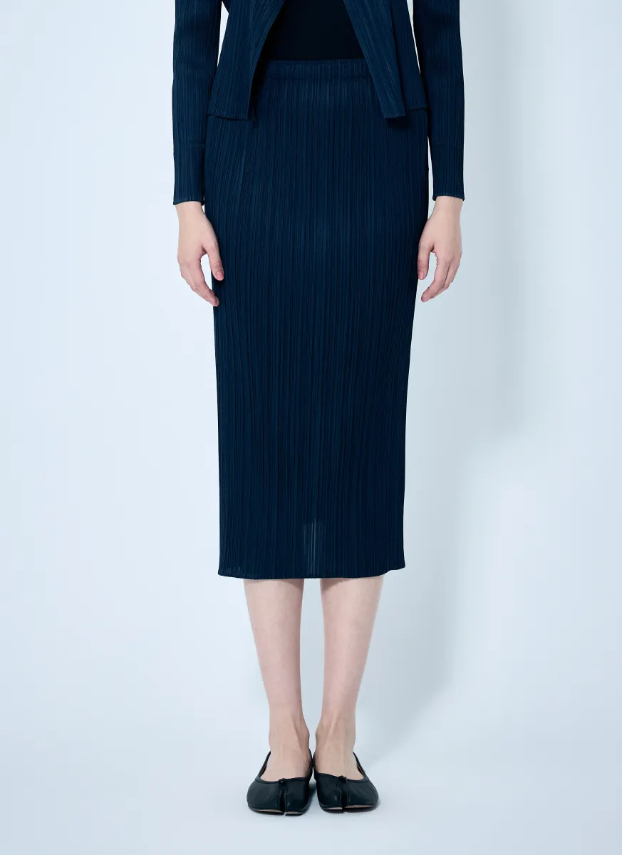 Pleated Pencil Skirt