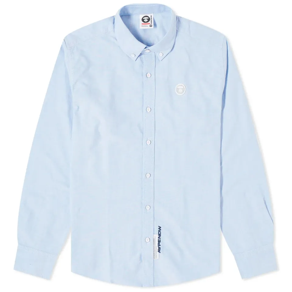 AAPE Now Camo Silicon Badge Oxford Shirt