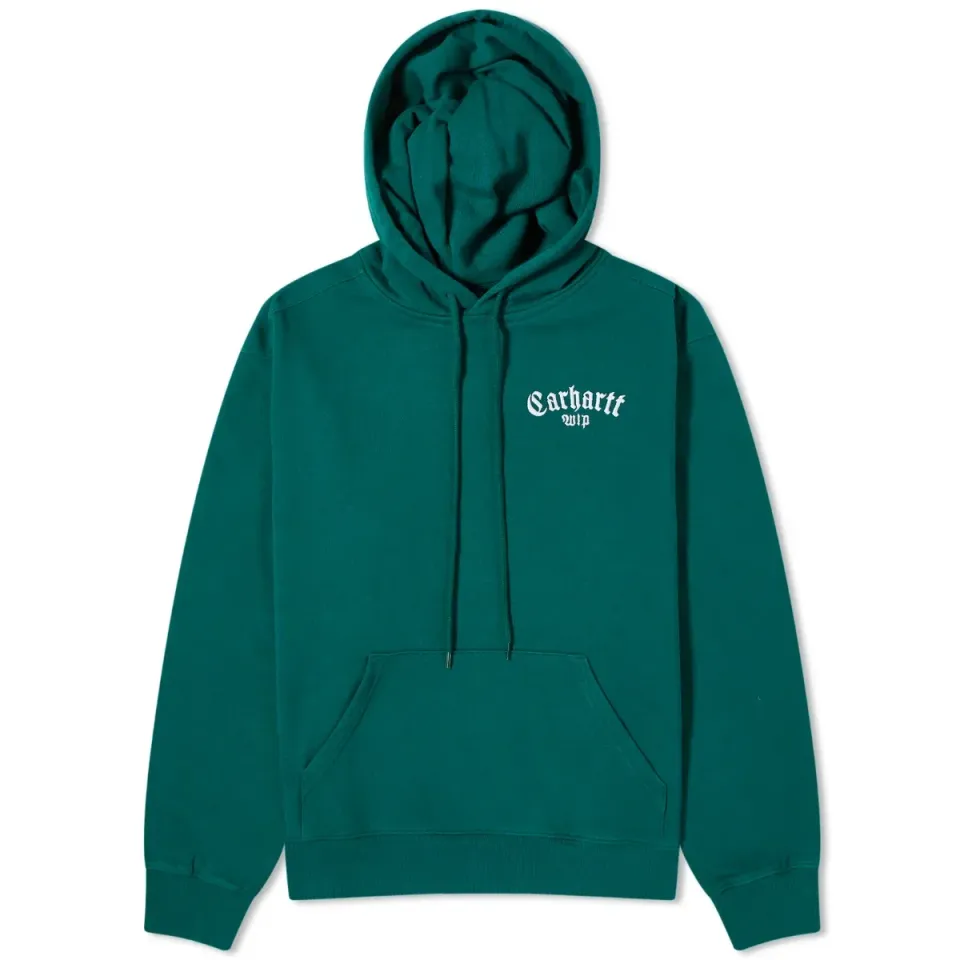 Hooded Onyx Script Sweater