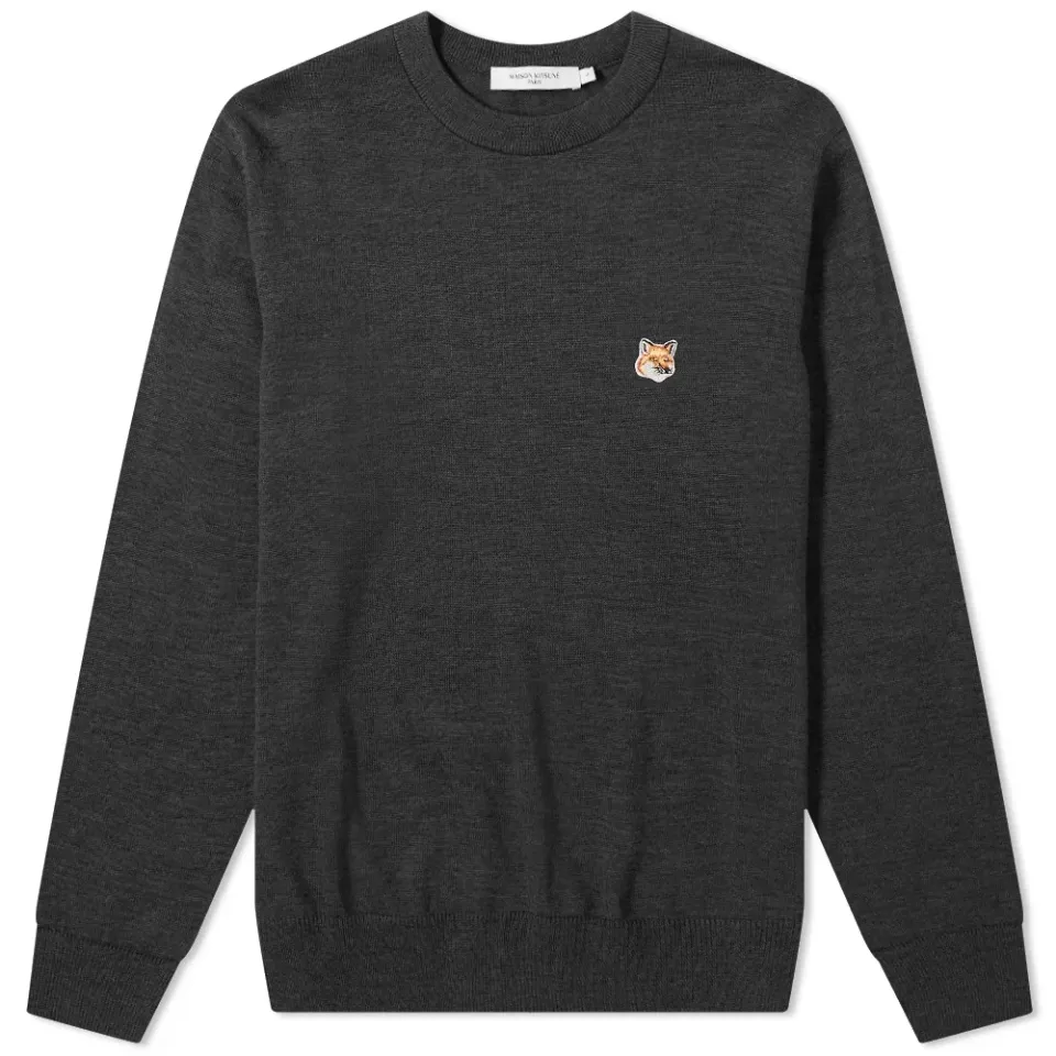 Maison Kitsuné Fox Head Patch Knit