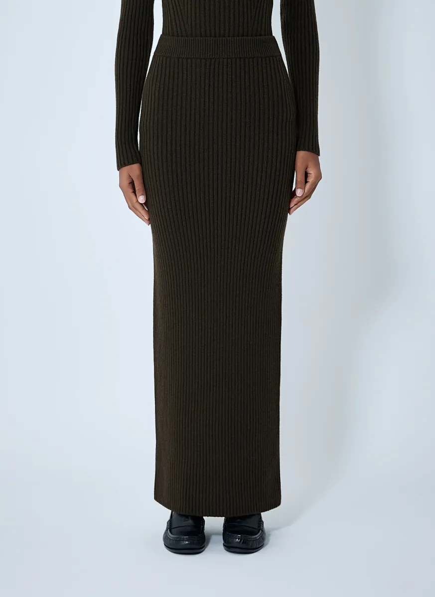 Knit Midi Skirt