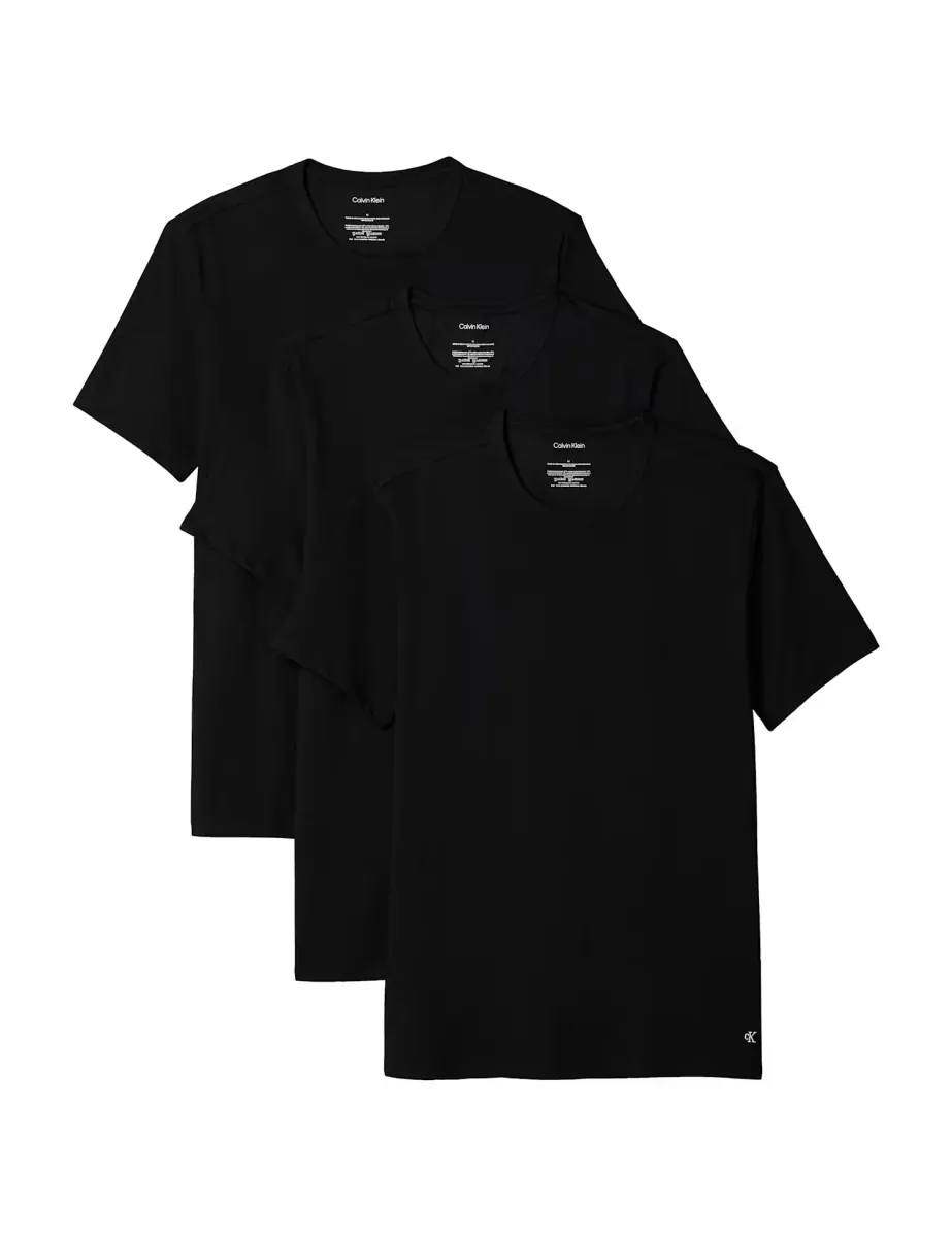 3 Pack Cotton Rich Short Sleeve T Shirts Black