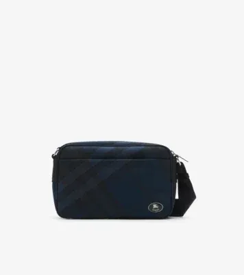 Slim Grid Crossbody Bag​ in Navy