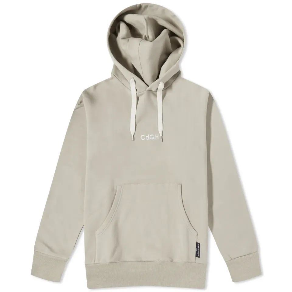 Comme Des Garçons Homme Embroidered Logo Popover Hoodie