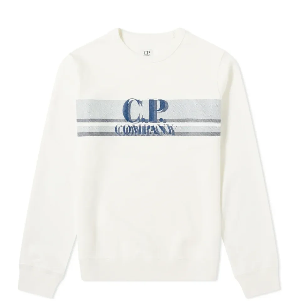 Logo Stripe Crew Sweat