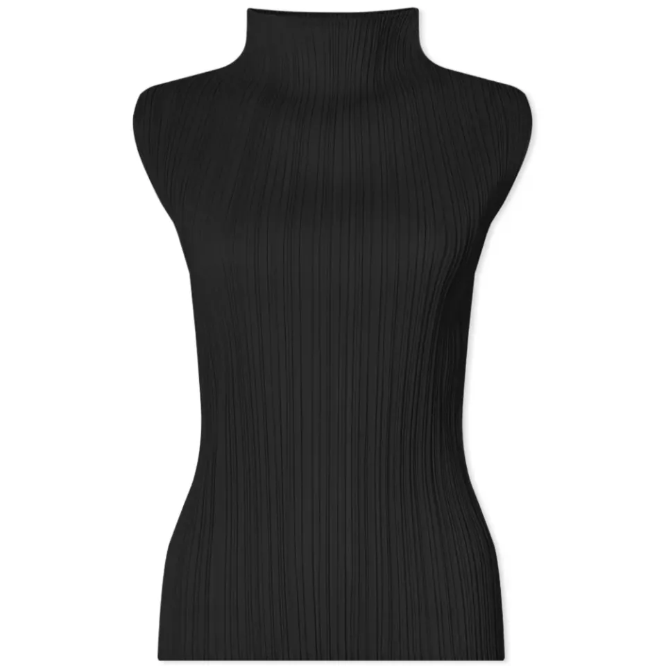 Basics Pleats Sleeveless Top