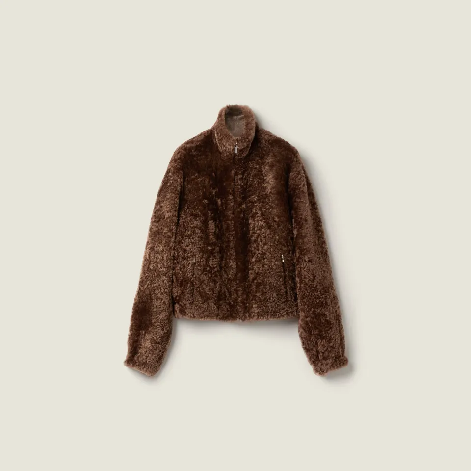 Shearling blouson jacket