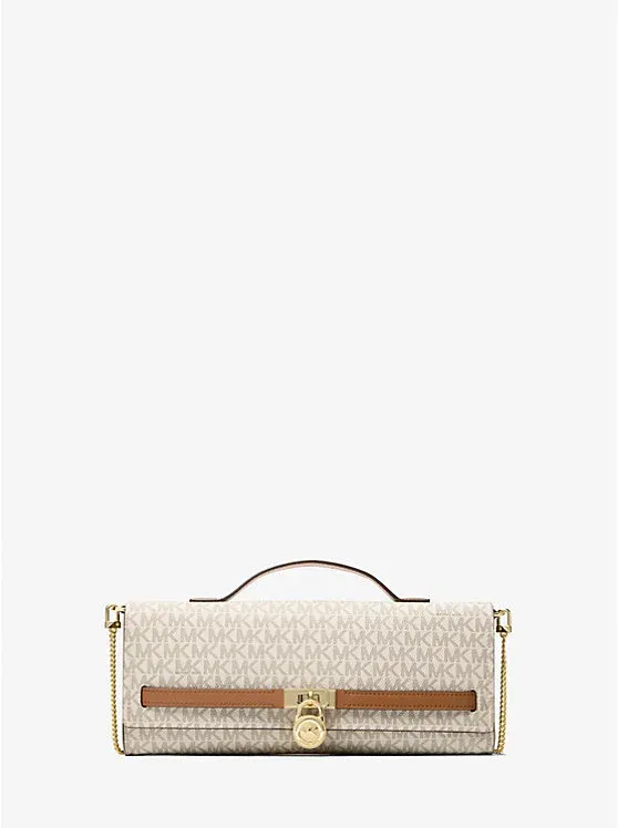 Hamilton Moderne Medium Signature Logo Clutch