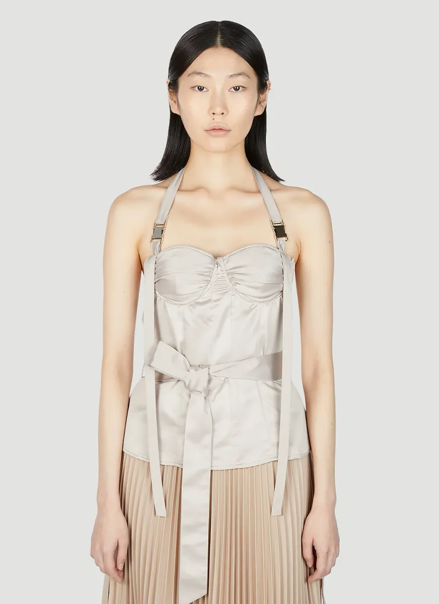 Halterneck Corset Top