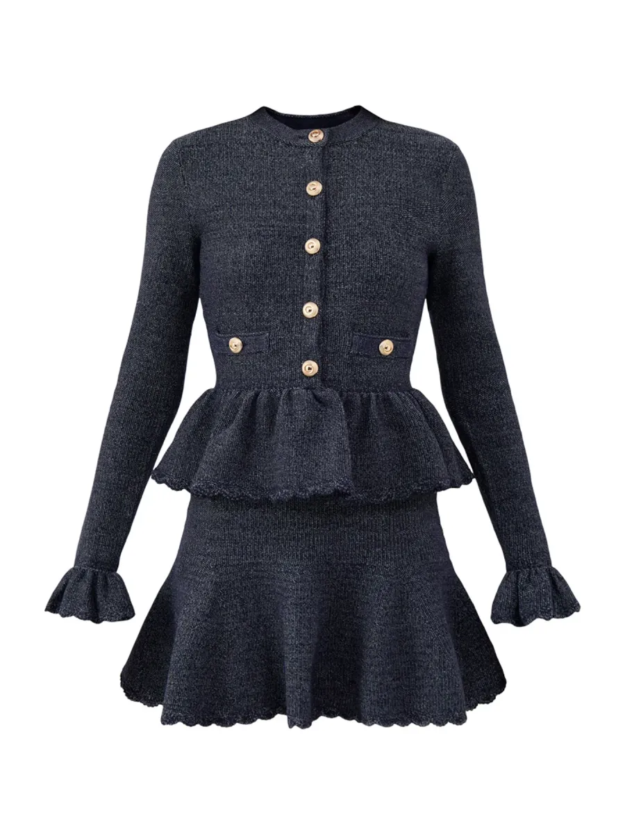 Textured Knit Mini Dress