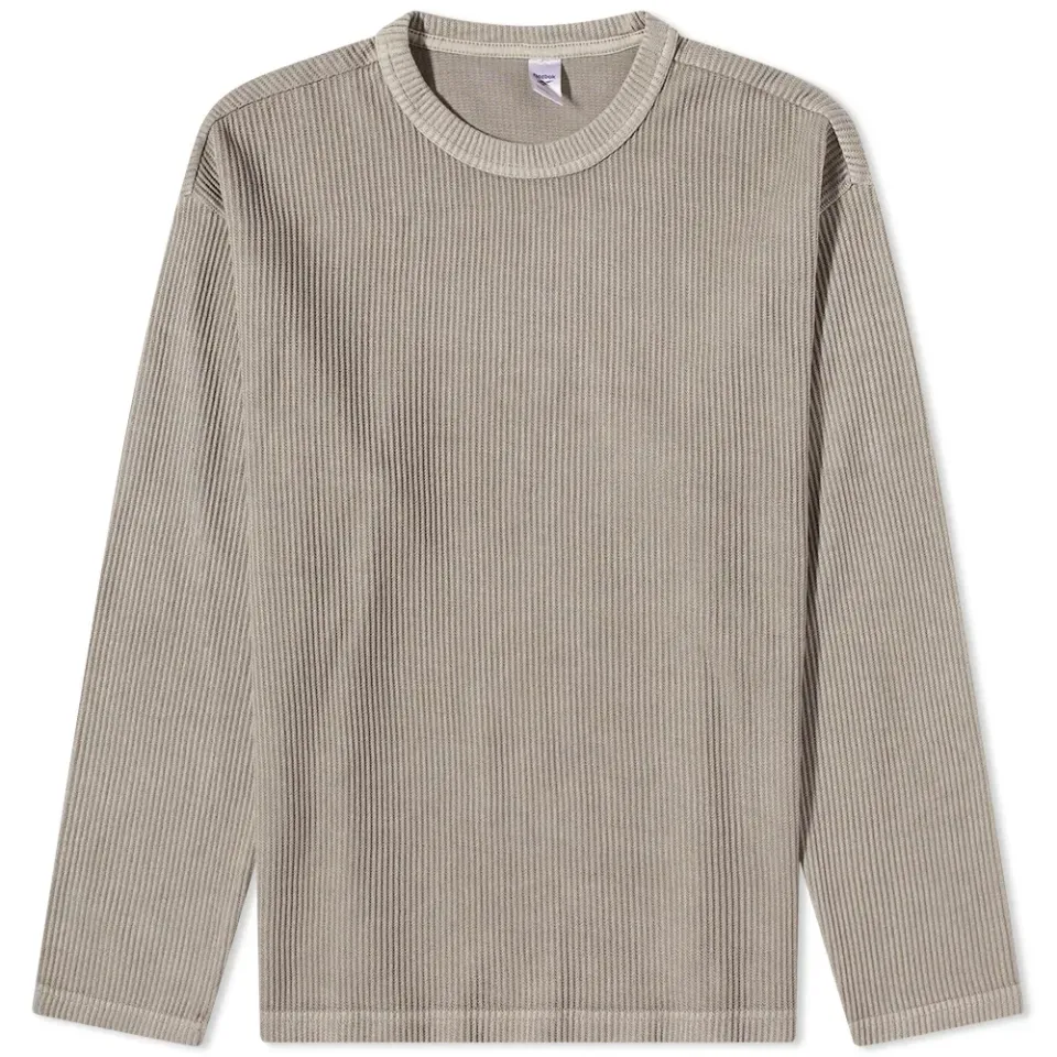 Natural Dye Waffle Crew Sweat