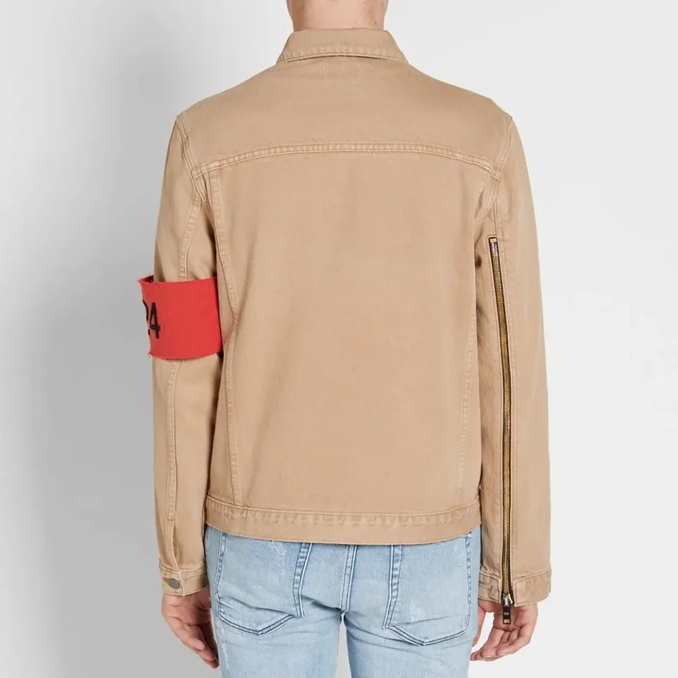 Armband Denim Trucker Jacket