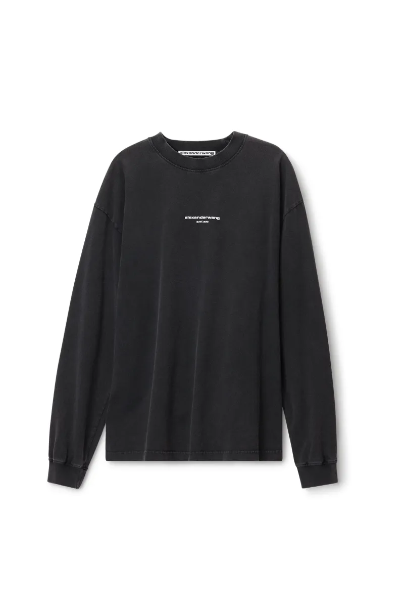 LOGO PRINT LONG SLEEVE TEE